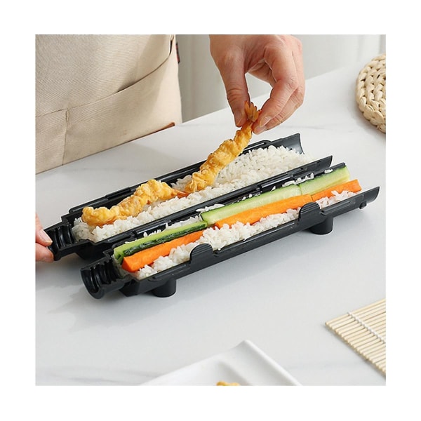 10 Pakk DIY Sushi Maker Sushi Verktøy Rask Sushi Japansk Rullede Ris Kjøtt Kjøkken Bento Tilbehør White