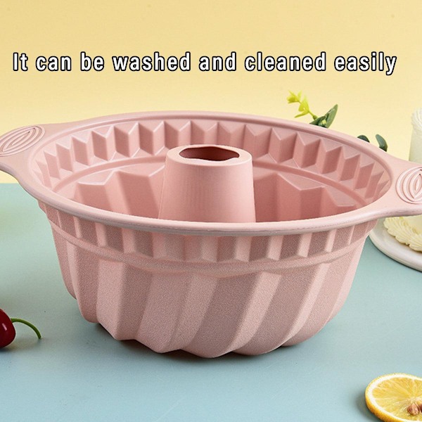 Silikon Chiffon Kakform Nonstick Rund Mousse Bakform Enkel Avformningsverktyg