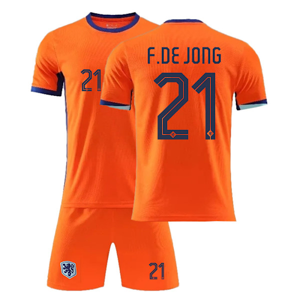 2425 Alankomaat koti jalkapallopaita F.DE JONG Paita 18(100-110cm)