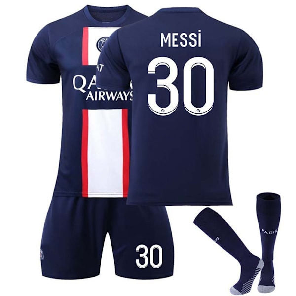 2223 Paris hjemme Messi fotballdraktsett B XS(160-165cm)