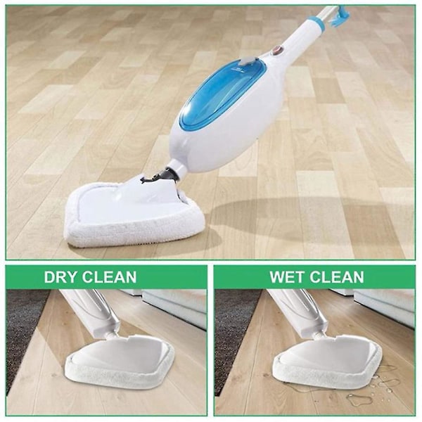 6 stk H2o dampmopp renseputer erstatning mikrofiber klær vaskbare -ES