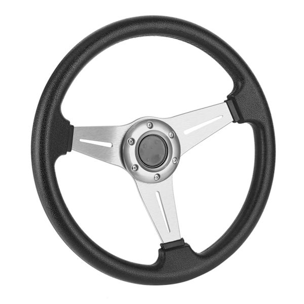 350mm/14in kilpa-auton ohjauspyörä drifting korvaava yleinen muokattu lisävaruste hopea