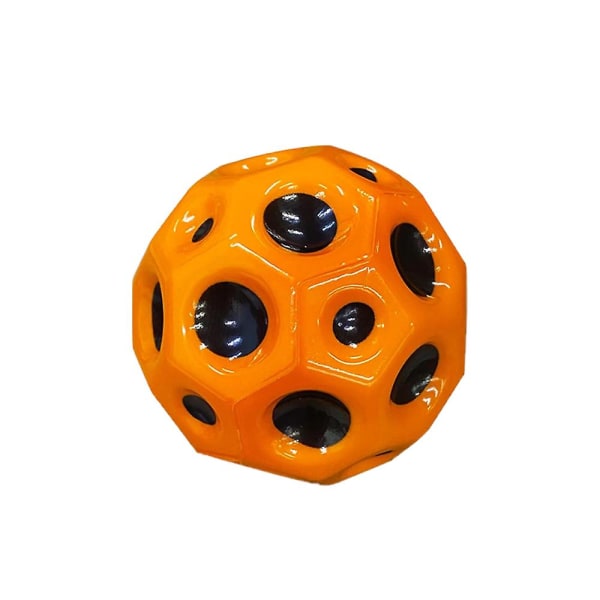 6 stk Astro Jump Balls Space Balls Ekstrem høj hoppende bold Tiktok Pop hoppende Moon Ball Gummi Bounce Sensory Ball -ES orange