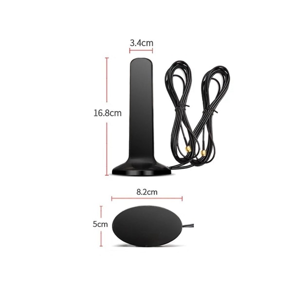 GSM 4G 5G Antenne 600-6000mhz 12dbi Høj Gain Omni Magnetisk Base Antenne Kompatibel Med CPE (TS9) -HG Black