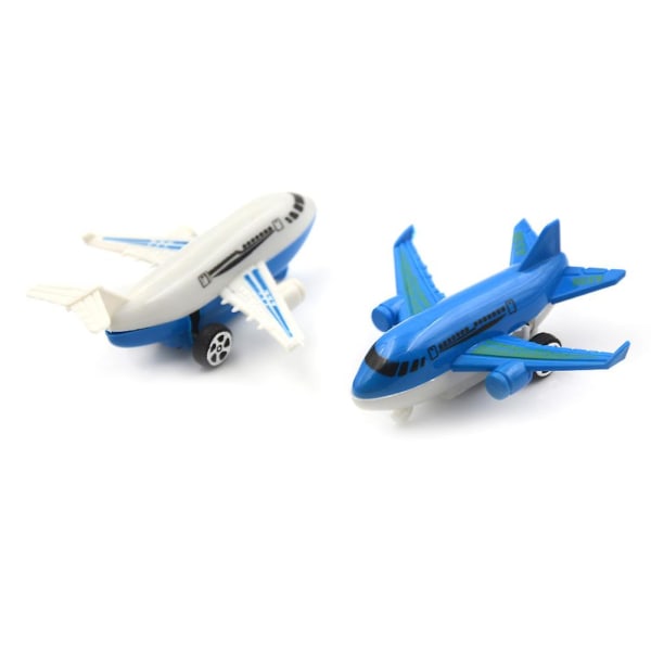 Tilfældig 1 stk. Ny Air Bus Model Børn Træk Tilbage Fly Passagerfly Gave Legetøj Multicolor