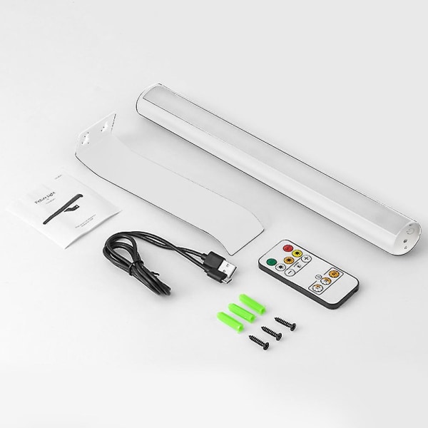 Reduceret batteridrevet med fjernbetjening 3 tilstande kompatibel med malevinkel Justerbar billedlys -ES White 4000mAh