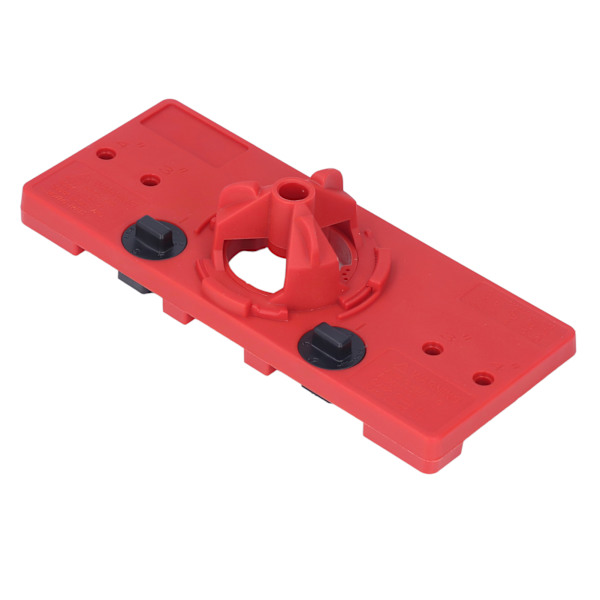 Hålborr Jig ABS Dold Hinge Borrning Guide Locator Positioner Verktyg för Bänkborr Röd