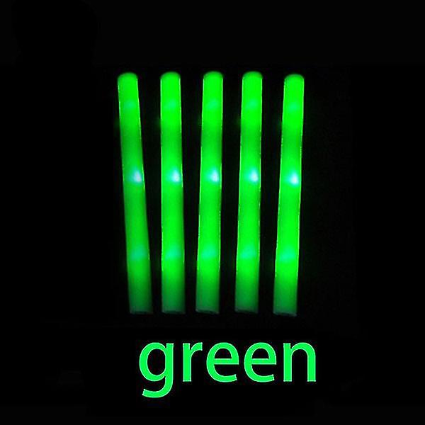 60st Färgglada Glow Sticks Light-up Led Foam Sticks Sponge Glowsticks Rave Glow-green -HG green