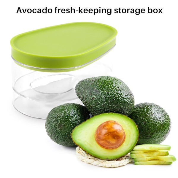 2-pak Avocado, Avocado, Avocado-besparende holder, Avocado-beholder for å holde avokadoene dine i flere dager