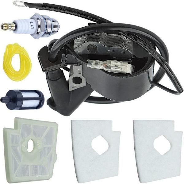 Sytytyskela ja Ilmansuodatinsetti Yhteensopiva STIHL FS220 FS160 FS280 FS290 FR220 TRIMMER FIT MS180 MS180C MS170C 017 018