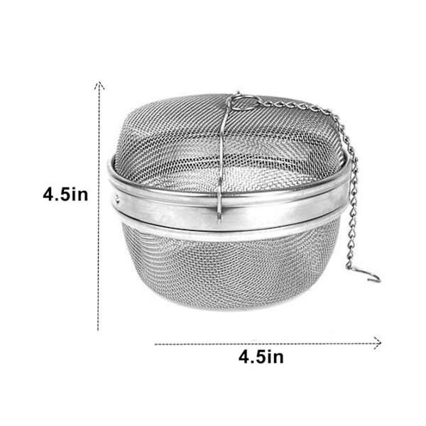 Kryddboll Kryddinfuser Extra Stor 4,5 tum i diameter, Rostfritt Stål - Multi