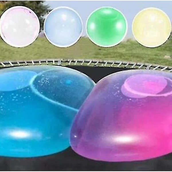 Lohill Kids Bubble Ball leksak Uppblåsbar vattenboll Mjuk gummiboll Geléballongbollar för barn utomhusfest Blue M 50cm