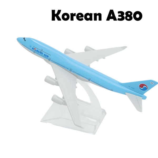 1:400 Flygplan Boeing Airbus Flygplansmodell Die-Cast Miniatyr Leksaker för Barn Julgåva Pojke -ES Korean A380