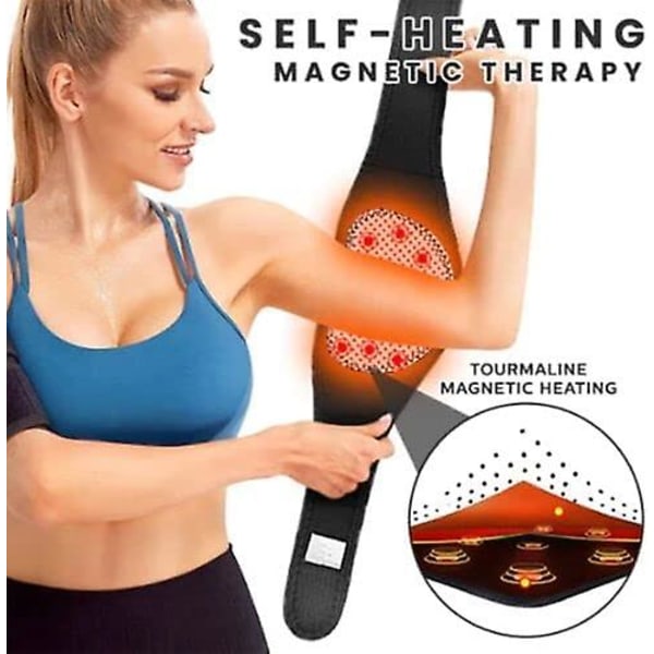 Slimmaionix Arm Trimmere, turmalin akupressur selvoppvarmende formgivende lår trimmere, tab arm fedt til kvinder 2Pcs Red