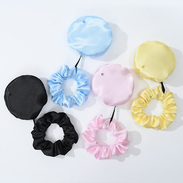 Drikkedæks-Scrunchie - Den Genanvendelige Drikkevare-Spikning Forebyggelses-Scrunchie Som Set I Shark Tank Til Kvinder grey