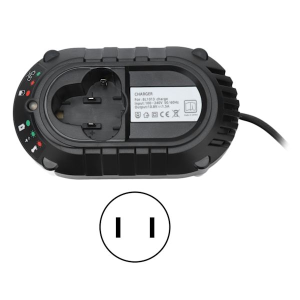 Li Ion Batterioplader Kortslutningsbeskyttelse 4 Valg Enkel Praktisk Brug 10.8V Batterioplader 100‑240VUS