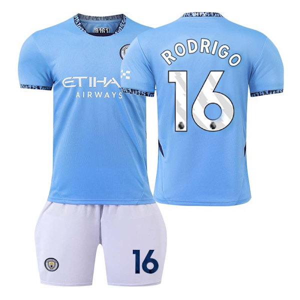 2425 Manchester City hjemmefodboldtrøje RODRIGO Fodboldtrøjesæt 26(140-150cm)