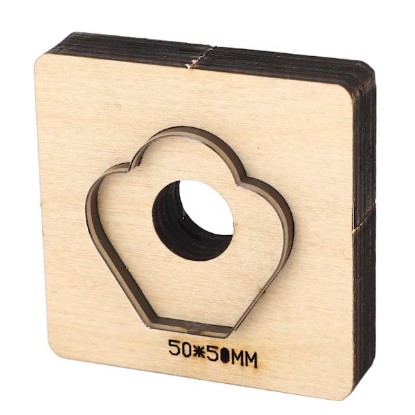 Læder skærestansning kronblad form 50x50mm høj hårdhed legeringsstål DIY stansning skimmel til pap ler stof