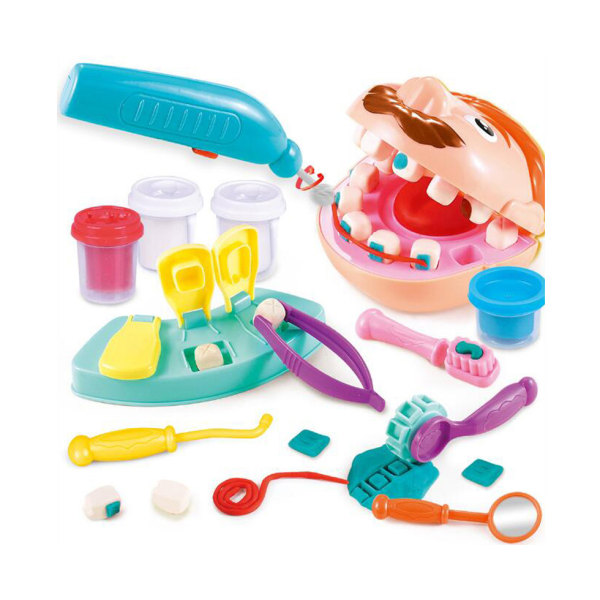 deAO 2-in-1 Doctor and Dentist Playset with Light and Sound Accessories