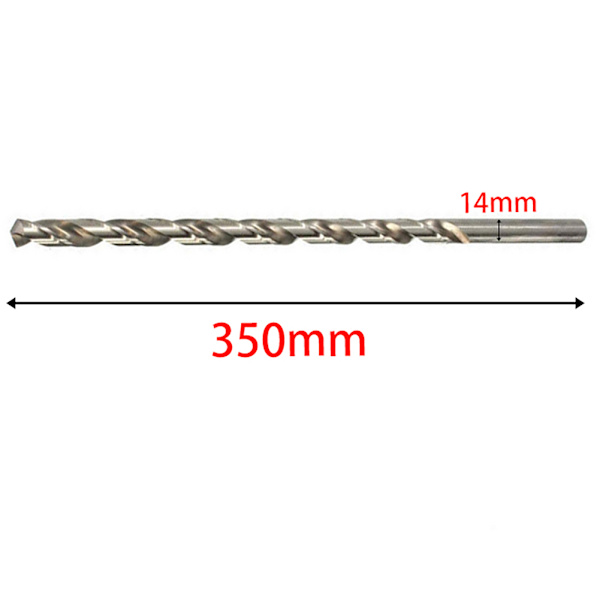 Förlängd borr HSS Extra lång spiralborr 14x350mm