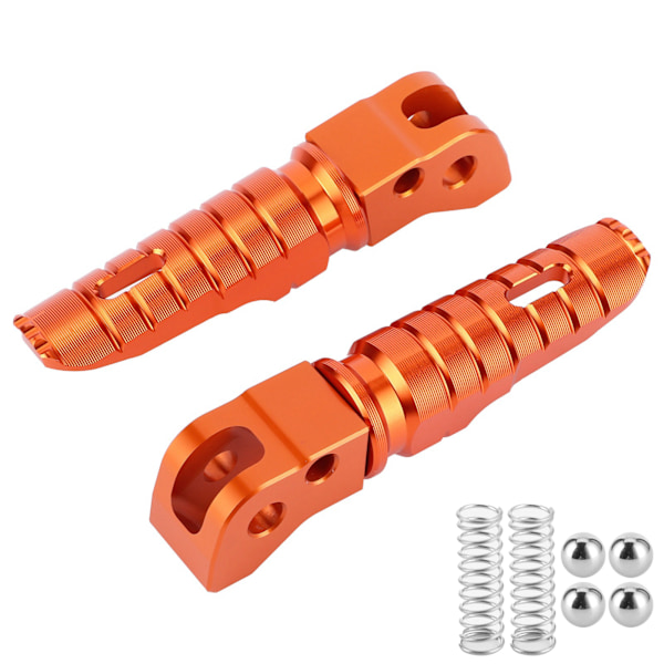 1 par aluminiumlegering bagerste fodstøtte motorcykel modifikation tilbehør passer til 125/250/300 RC200/390 2014+ (orange)