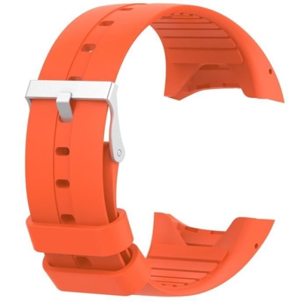 Silikonbåndklokkerem for Polar Watch M400-M430 GPS 5,5-8,1 tommer (oransje rød)
