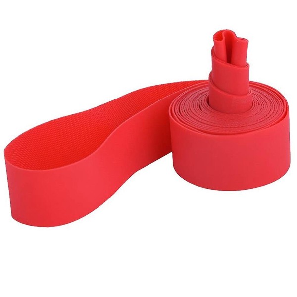 2-pak 700x35-43c Cykel Indertube Med 2 Fælgbånd Schrader Ventil Gummi Cykel Dæk Tube Til 700c Landevej Blackred