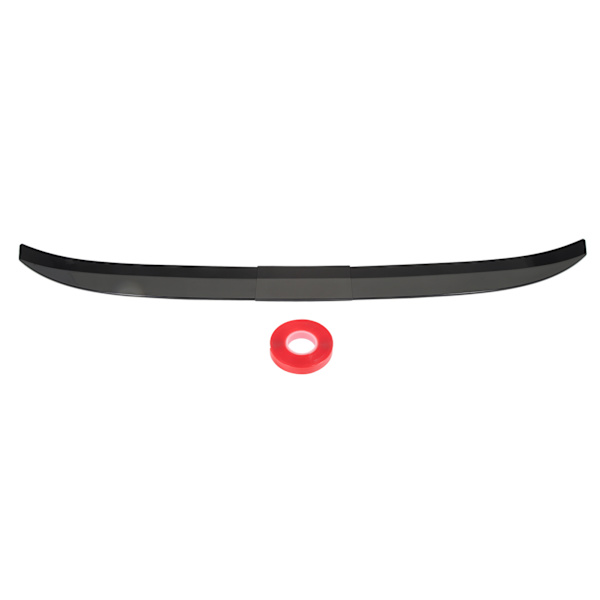 3PCS Bakre Spoiler Vingläpp 116 till 132cm Strömlinjeformad Blank Svart Bagageutrymmesvinge Spoiler Universal för Fordon