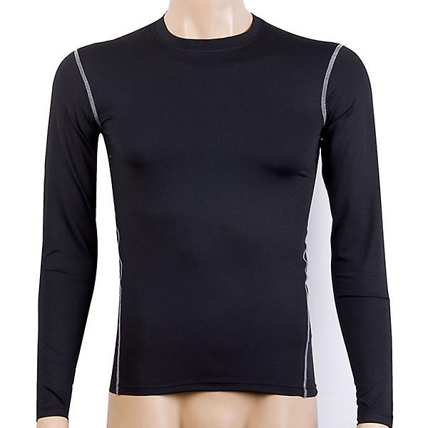 Herre Topper Trenings Base Layer Gym Sport T-skjorter Black S