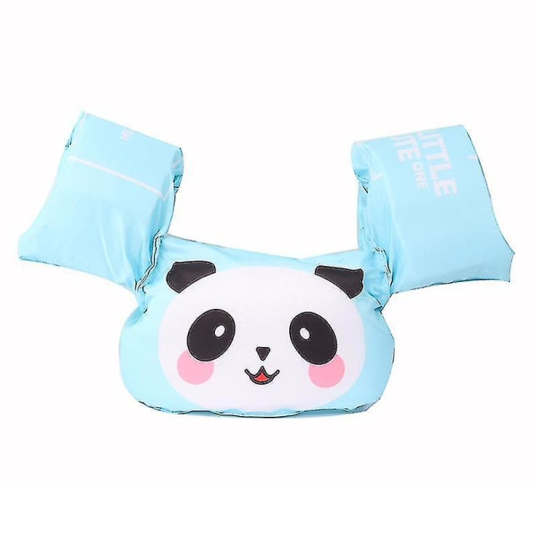 Livräddningsväst för småbarn, simväst, simringar för småbarn, flickor och pojkar, simvästar för pool Grey Panda