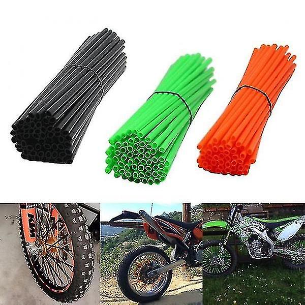 36 stk Cykel Motorcykel Smudsdekoration Motocross Hjul Eger Wraps Fælge Orange