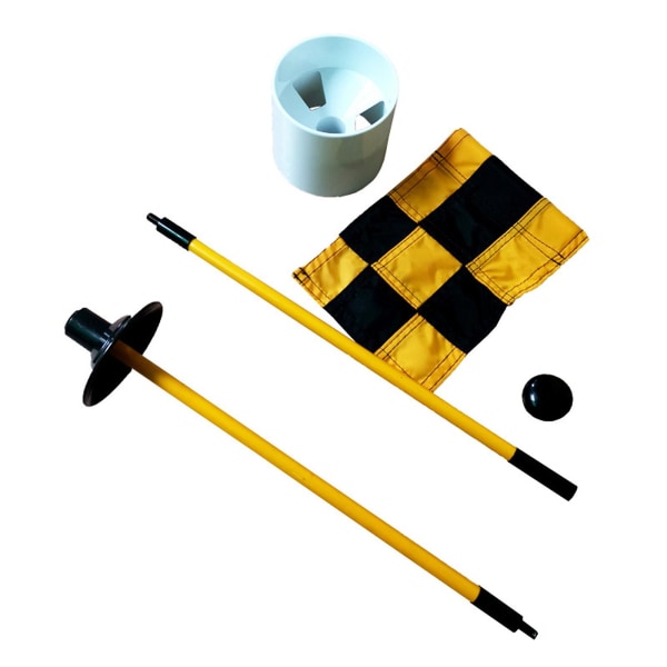 Golf Flagstick, Putting Green Flags Hole Cup, Golf Pin Flags For Golf Practices Black