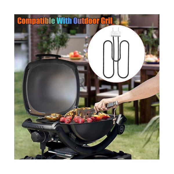 80342, 80343, 65620 Erstatningsdel for grillvarme som er kompatibel med Q140, Q1400 grill As Shown