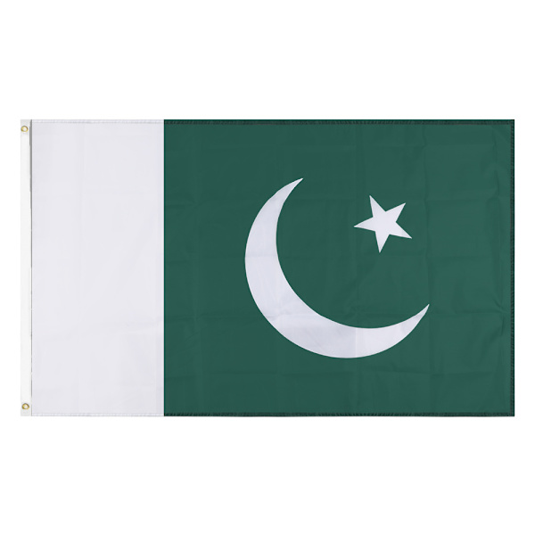Pakistanin lippu 3*5ft Polyester lippubannere 90*150cm