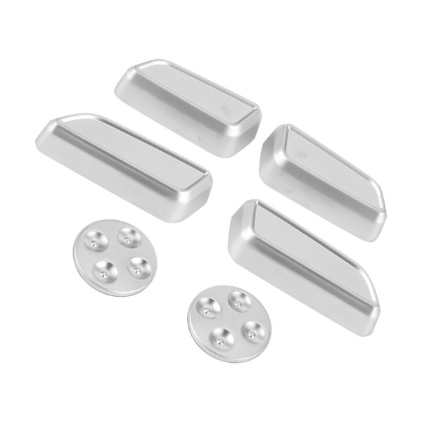 6 st Auto Säte Justering Knapp Omslag Trim Aluminiumlegering Passar för Tesla Model 3/Y/X/S