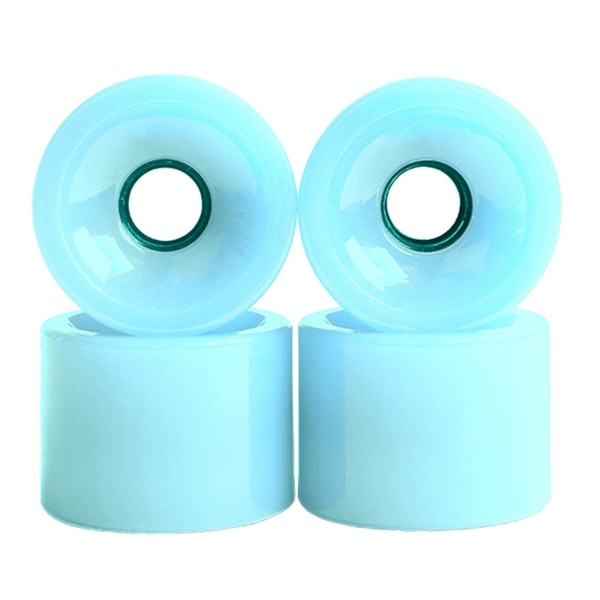 70 mm slitesterke Pu skateboard hjul med høy elastisitet skateboard tilbehør Light Blue