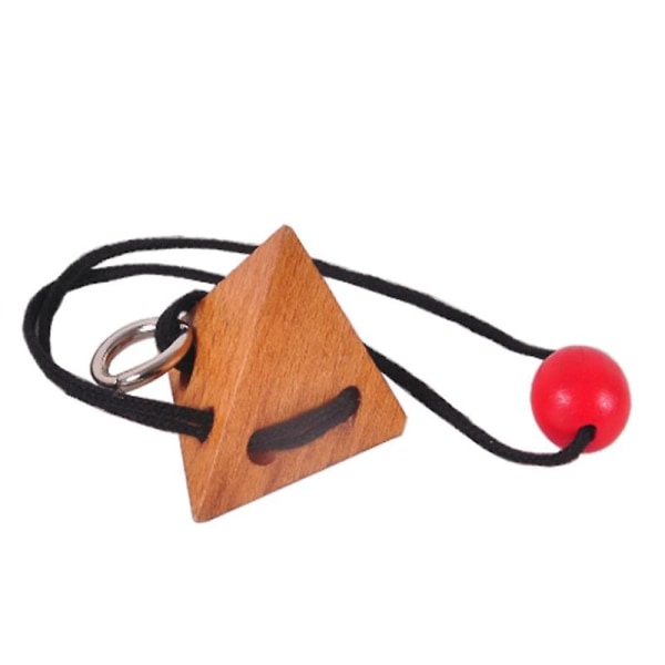 Rope Wooden Puzzle Logic Intelligent Brain Teaser String Puslespil
