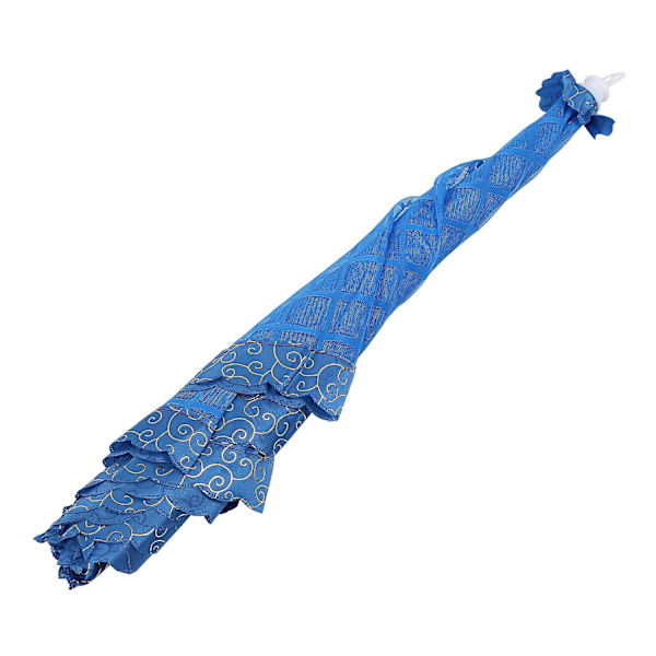 Sett med 1 Mesh-nett paraply matdeksel netttelt gjenbrukbar og sammenleggbar 72x51cm for piknik/grill - Ke blue
