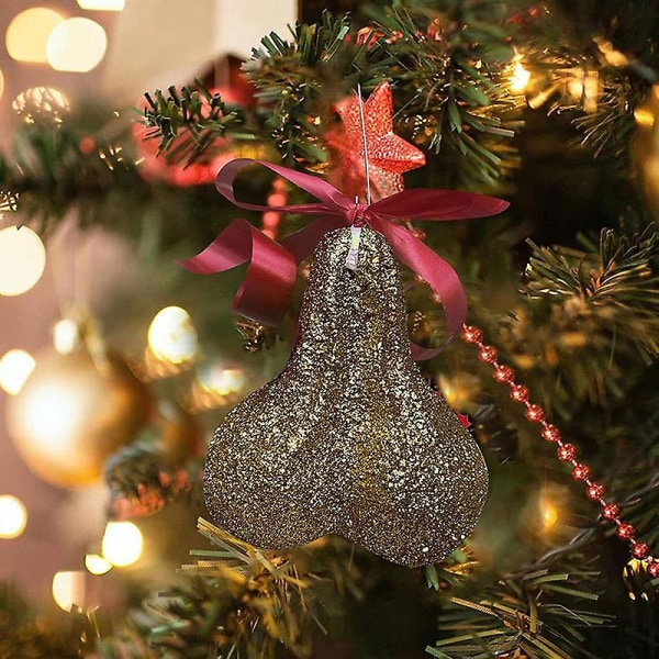 Christmas Ballballs hänge Creative Xmas Trees Hängande Ornament Dekor -ES golden