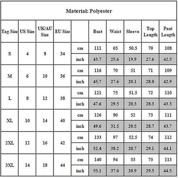 2st/ set Dam Vanliga träningsoveraller Set V-ringad Lösa toppar+långa byxor Loungewear Pyjamasset White M