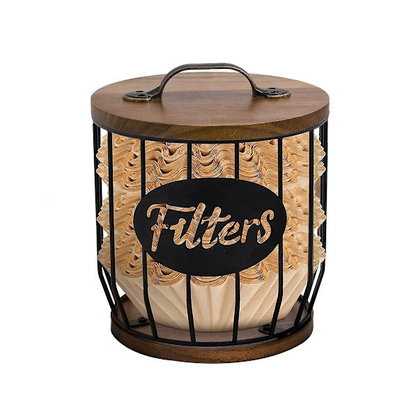 Kaffe Filterhållare Förvaring För Kaffebar Tillbehör Vacker Kaffe Filter Förvaringsbehållare A