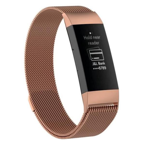 Milanese magneettinen vaihtorannehihna Fitbit Charge 3(S) fitness - watch