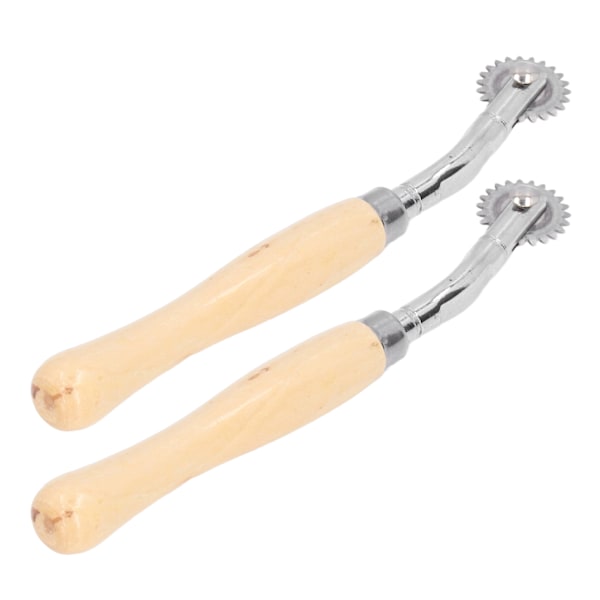 2PCS Spårhjul Stark Klämkraft DIY Spårhjul Sömnad med Rostfritt Stål Rulle för Tyg Papper