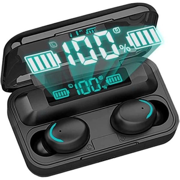 Bluetooth 5.1 -urheilukuulokkeet, langattomat kuulokkeet IPX7 vedenpitävät melua vaimentavat Bluetooth kuulokkeet, 30H Hi-Fi-stereo ja Dual A59