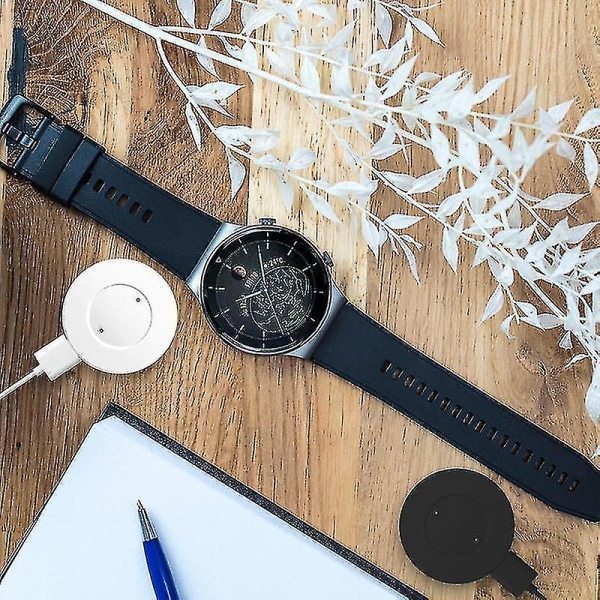 Docklader kompatibel med Huawei Watch Gt / Gt2 / Honor Watch Magic 2 Trådløs USB Hurtigladekabel Base Magnetisk Klokkelader -HG white single base