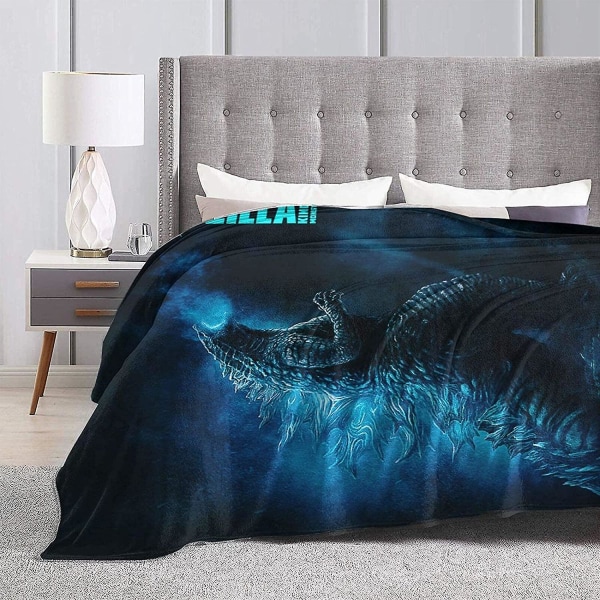 Godzilla Bløde Mikrofleece Tæpper Passer Til Hjemmeindretning, Flannel Tæpper, Sofa Senge, Aircondition Tæpper 60x50in 150x125cm