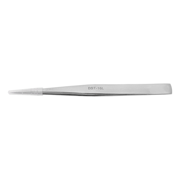 Stainless Steel Tweezer Anti Wear Rust Corrosion Abrasion Acid High Hardness Industrial Fine Point Tweezer 16L