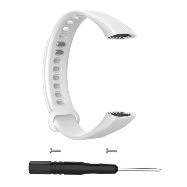 Vit TPE-Ersättningsarmband för Huawei Honor Band 3