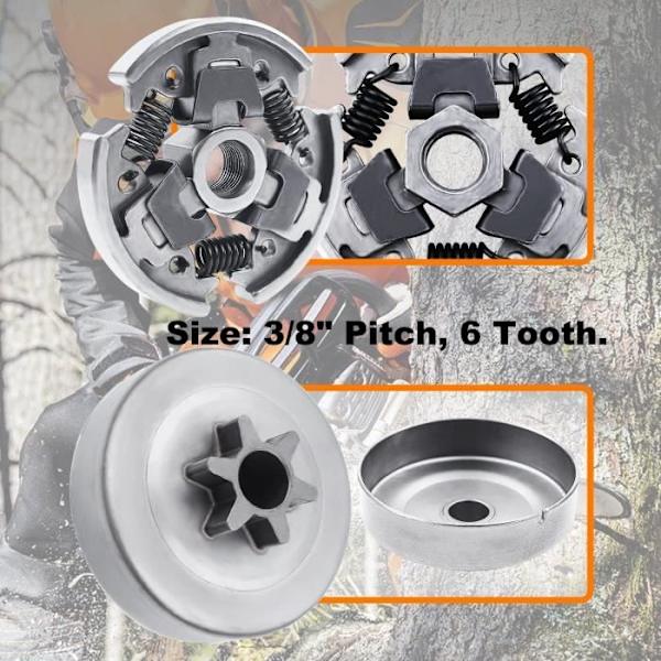 3/8\" 6t Kedjeväxeltrumma Kompatibel med Stihl MS211 MS 211C Nållagret 1139 160 2000 Hg
