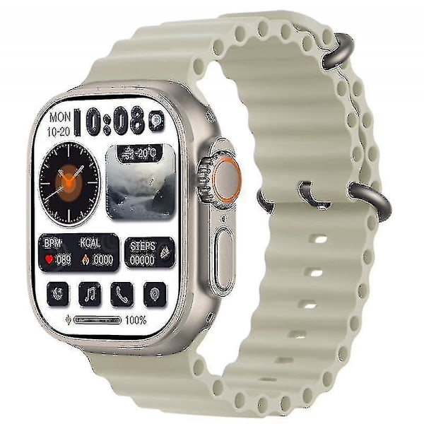 Hk8 Pro Max Ultra Men 49mm Amoled Skjerm Kompass Nfc Smartwatch -HG color4